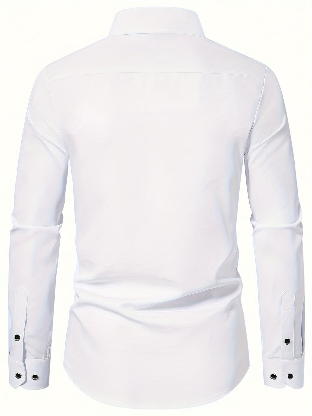 CHRIVEN | Basic Slim-Fit Men's Shirt with Long Sleeves