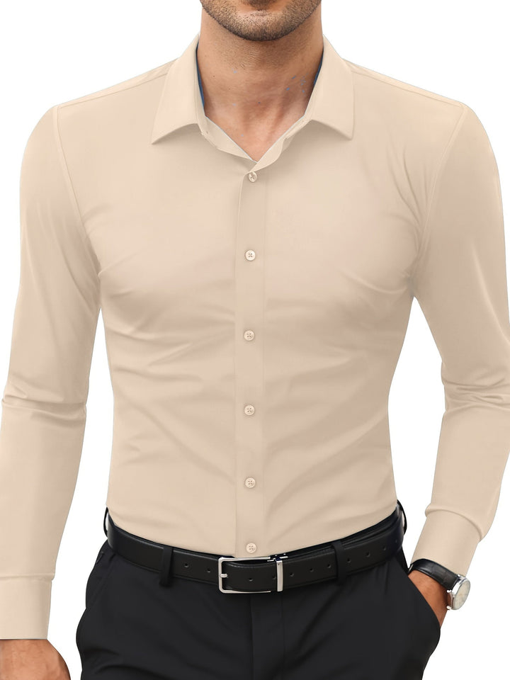 AXRID | Slim-Fit Stretch Men's Shirt with Button Closure