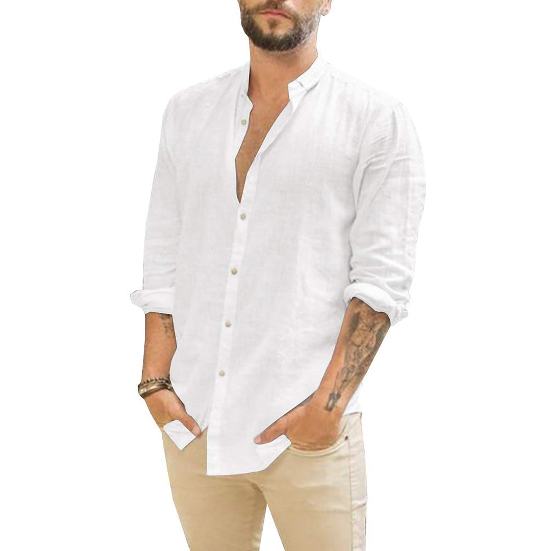 DOMEN | Solid Linen Men's Shirt