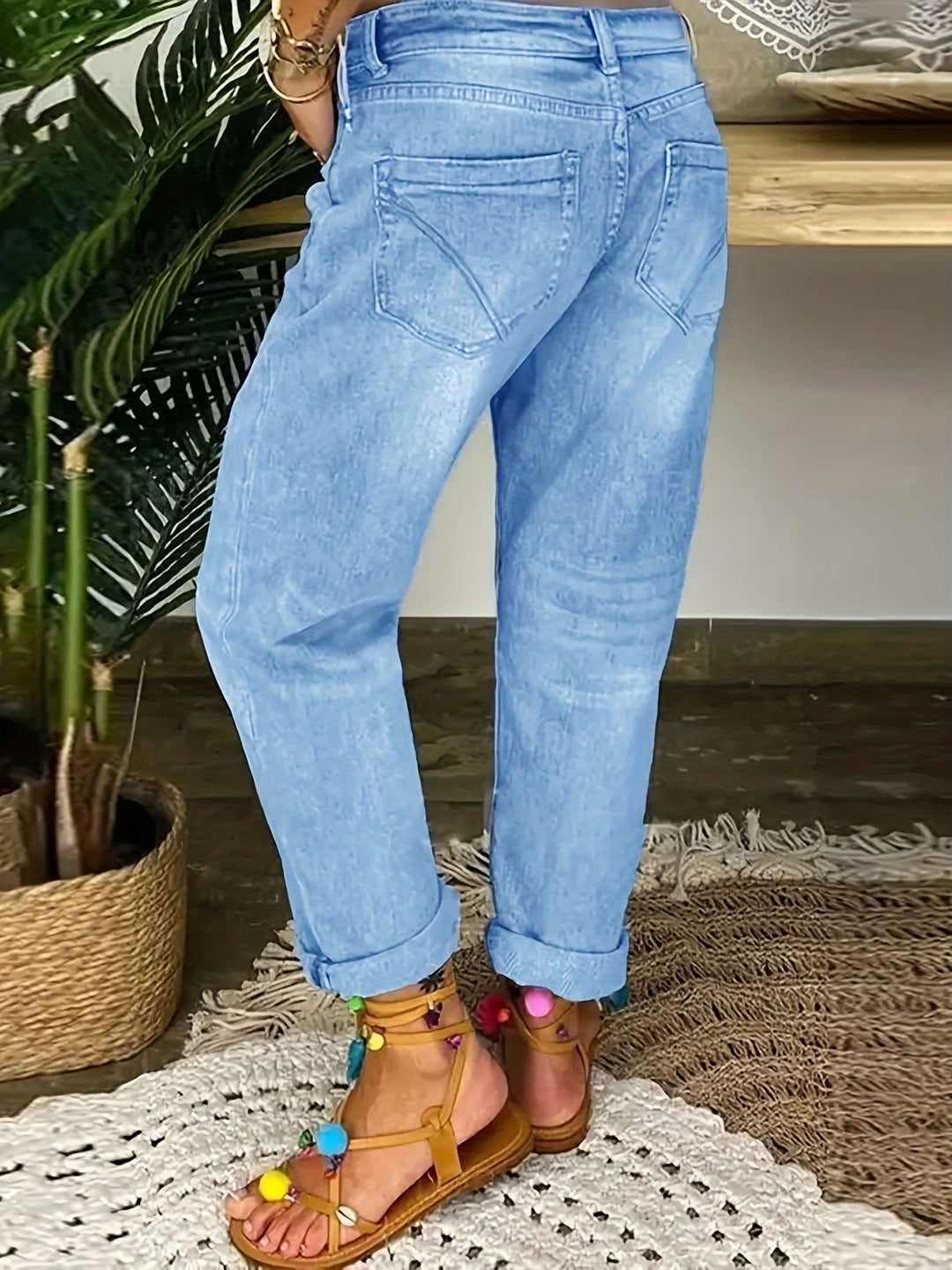 EMRION | Weathered Blue Women's Stretch Jeans