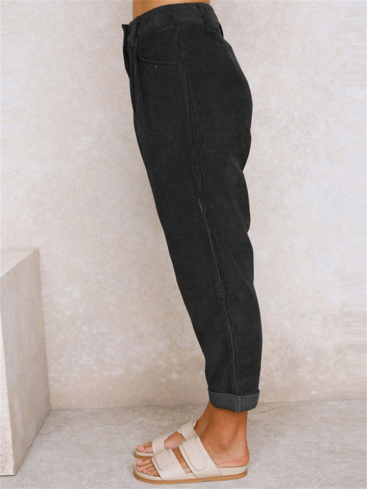 VELVINA | Modern Corduroy Pants