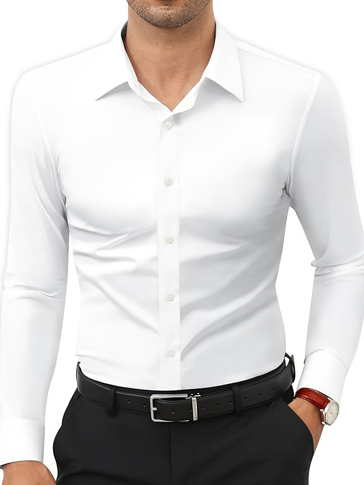 AXRID | Slim-Fit Stretch Men's Shirt with Button Closure