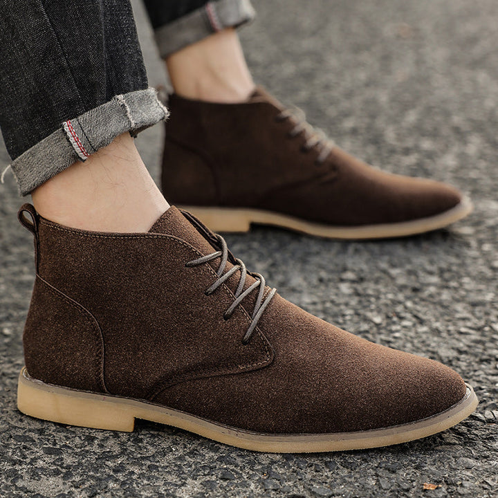 Carter Walk | Premium Lace-Up PU Suede Shoes for Men