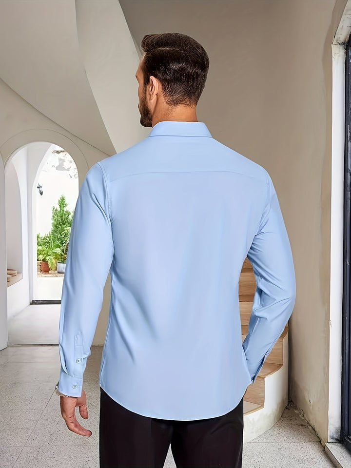 FLEXON | Formal Men's Shirt with Notch Collar