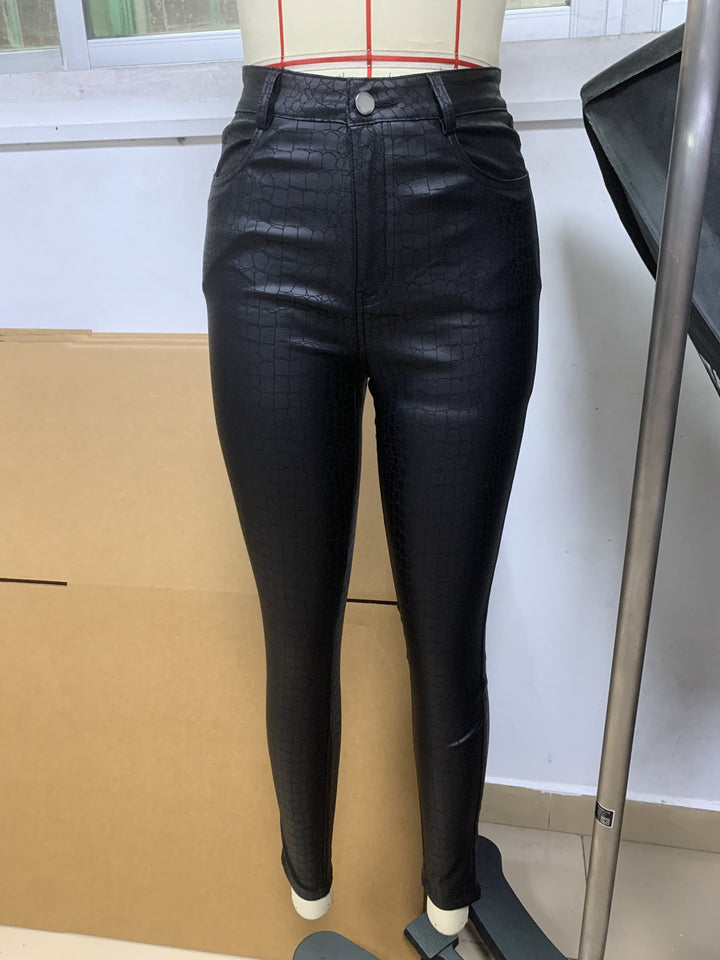 FEMORA | Coated High-Waist Skinny Jeans