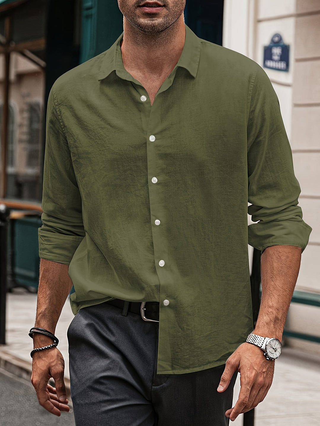 DAEDEN | Casual Men's Shirt with Long Sleeves