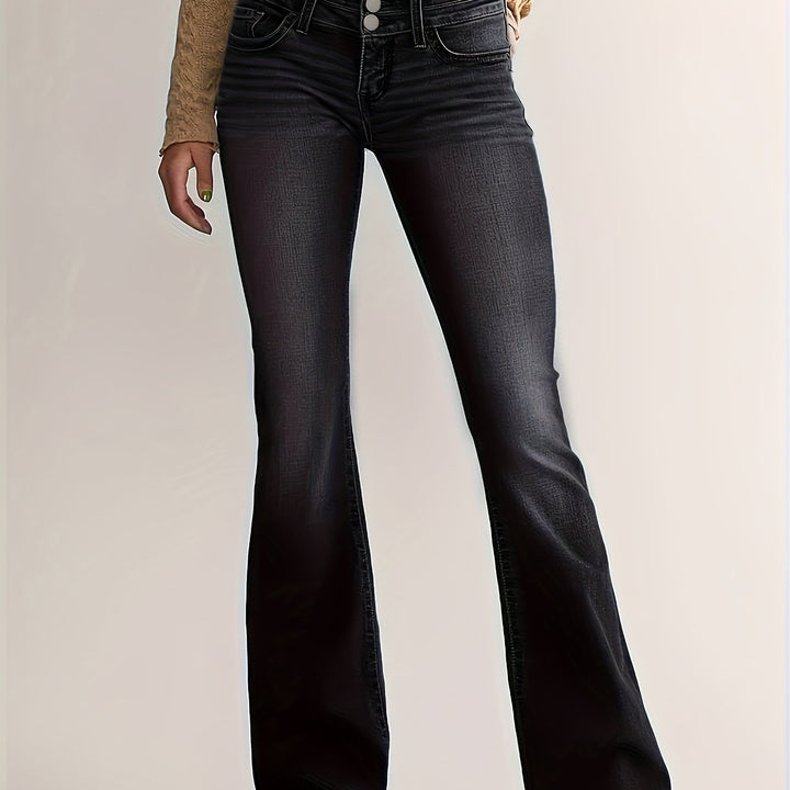 NIVORA | Casual High-Waist Flared Leg Jeans