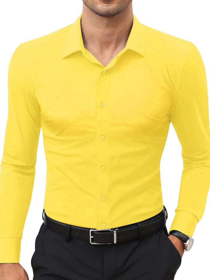 AXRID | Slim-Fit Stretch Men's Shirt with Button Closure