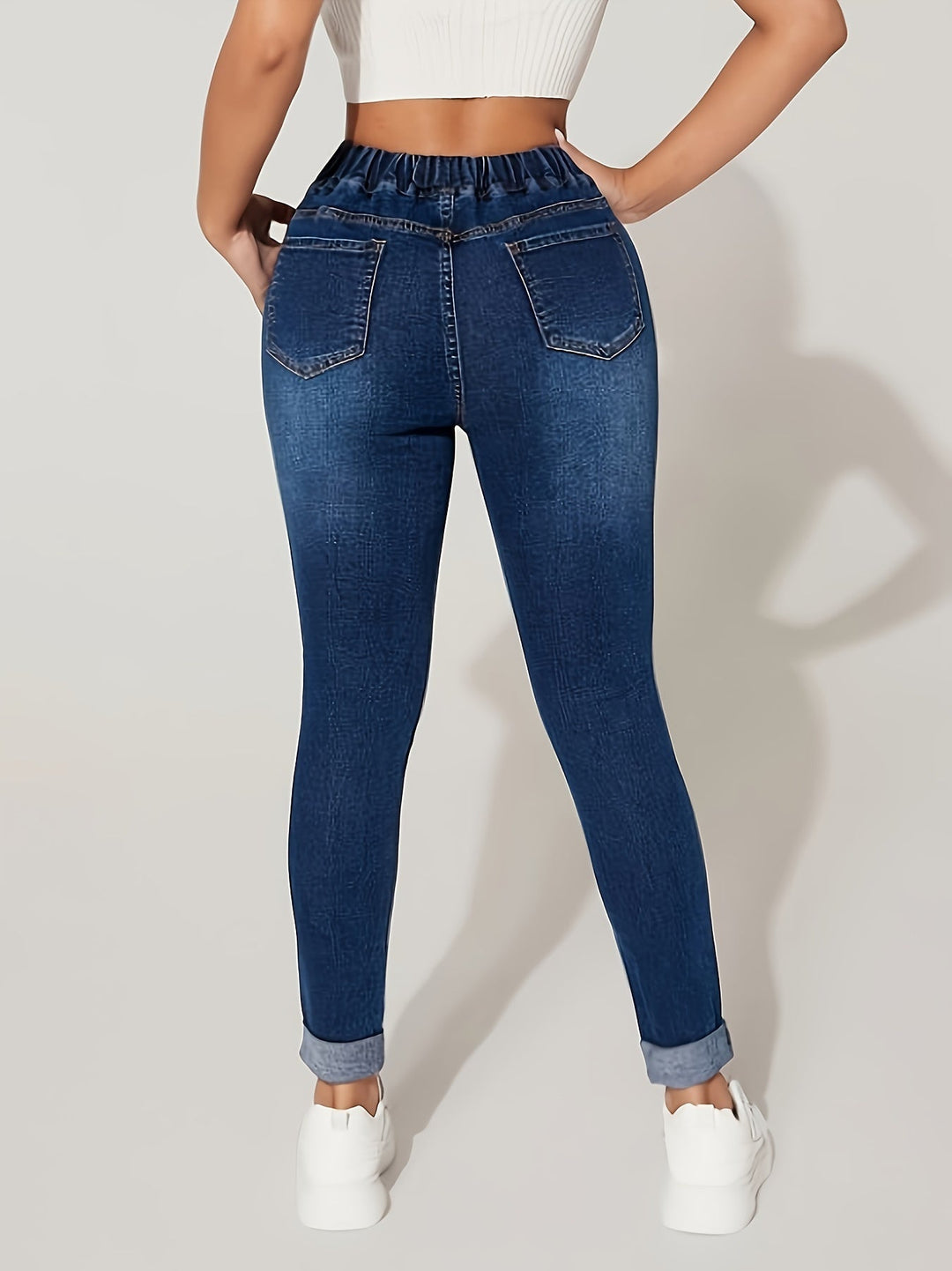 ELVIRE | Relaxed Fit Women's Jeans with High Waist and Drawstring