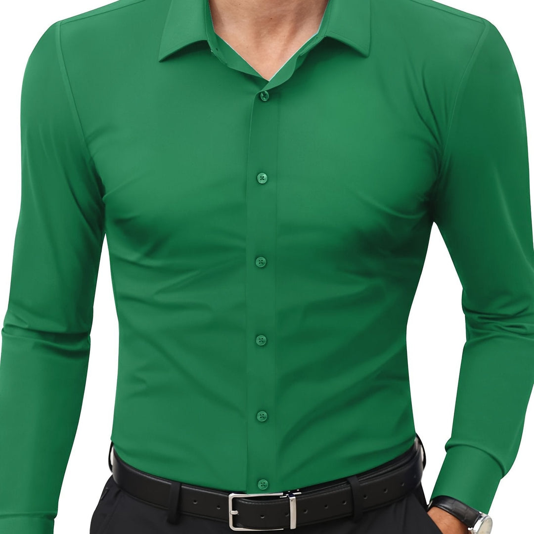 AXRID | Slim-Fit Stretch Men's Shirt with Button Closure