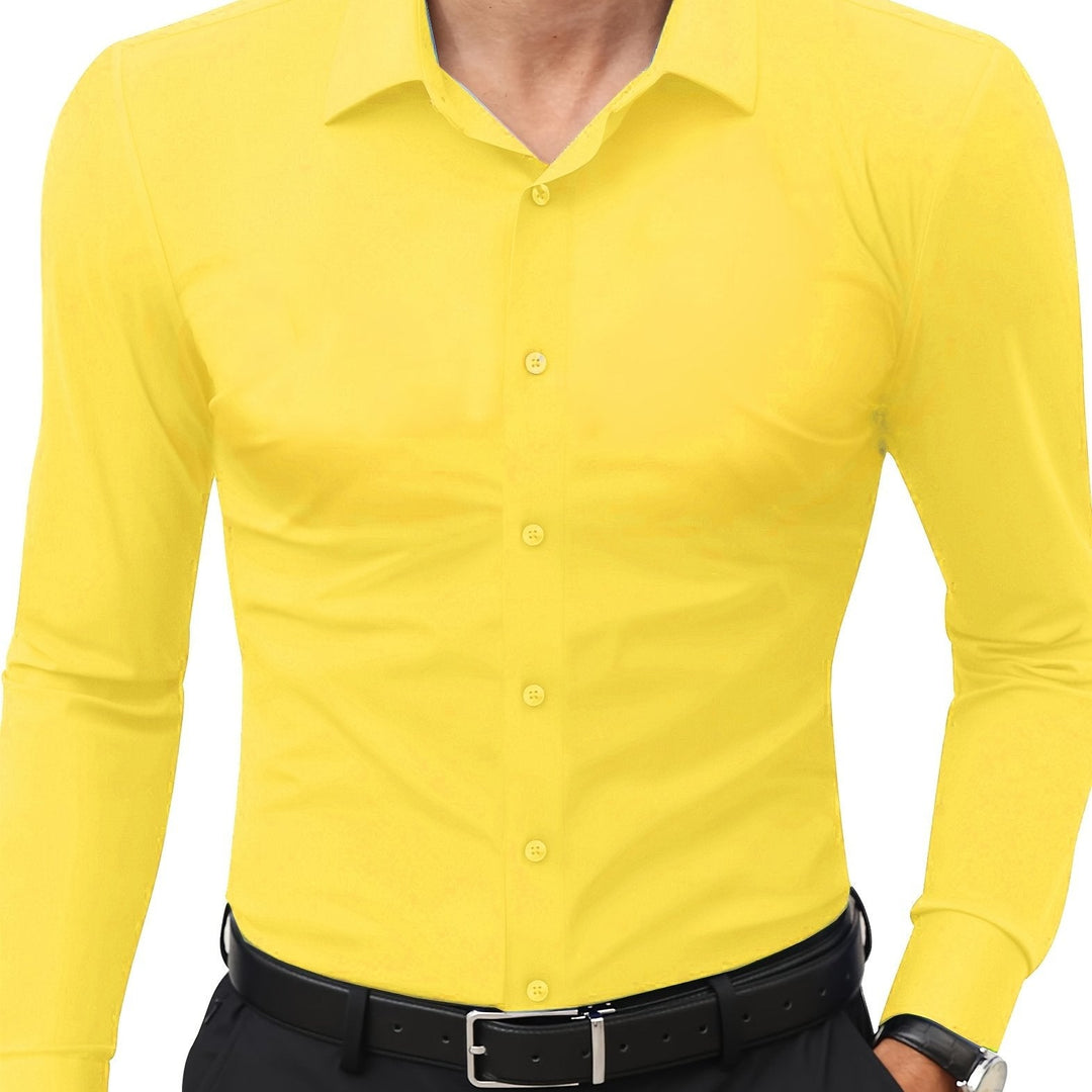 AXRID | Slim-Fit Stretch Men's Shirt with Button Closure