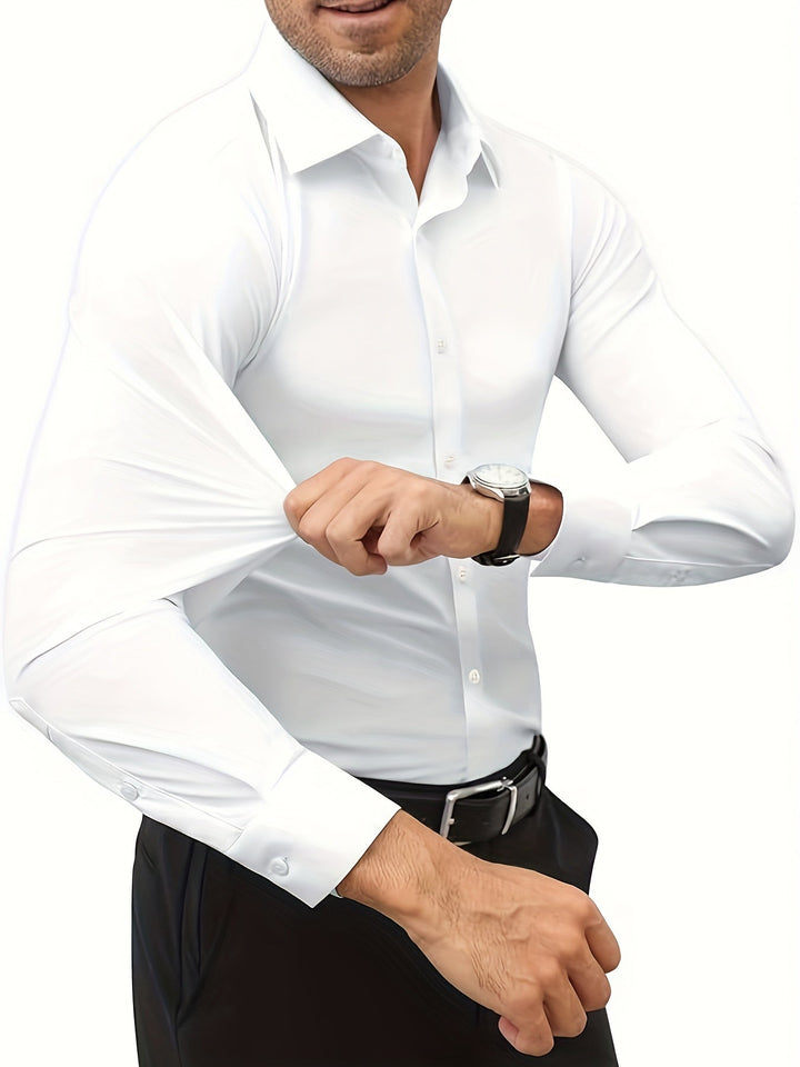 AXRID | Slim-Fit Stretch Men's Shirt with Button Closure