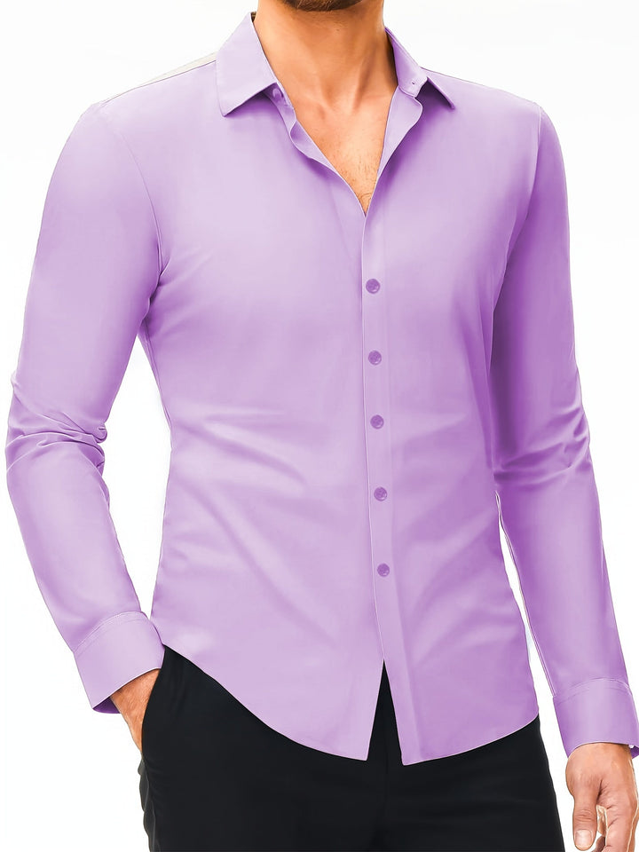 COLVAN | Slim-Fit Cotton Stretch Shirt