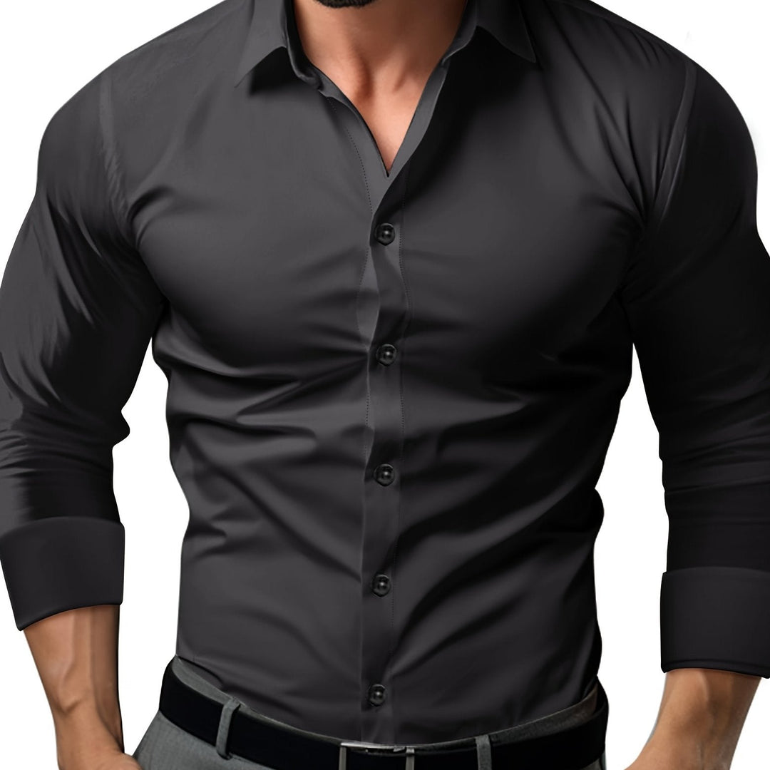 EDRIX | Slim-Fit Solid Cotton Shirt