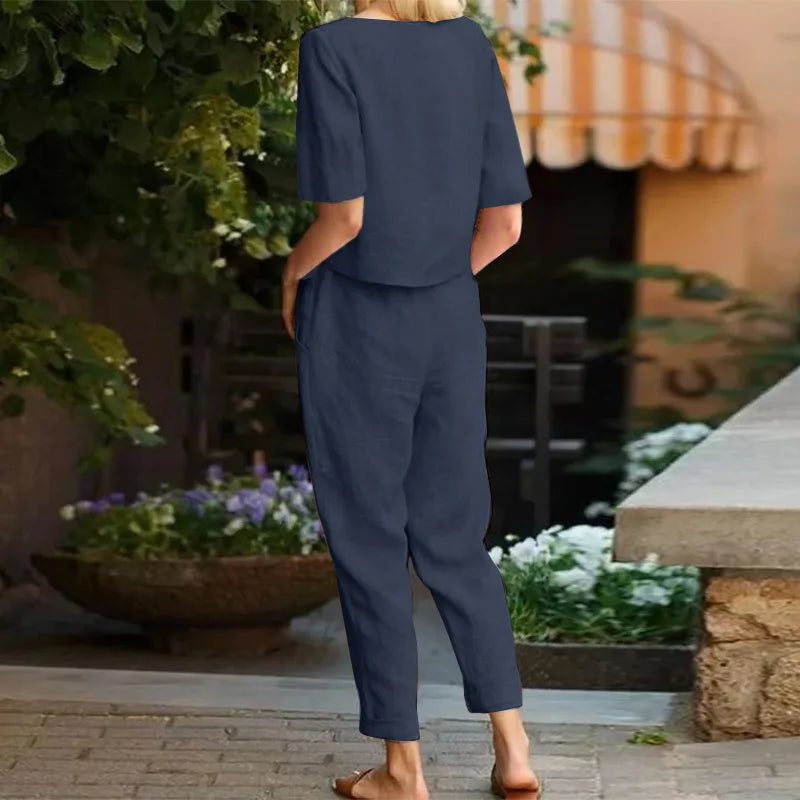 ANNALORA | 2-Piece Linen Set