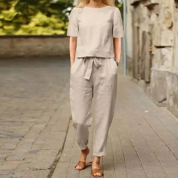 ANNALORA | 2-Piece Linen Set