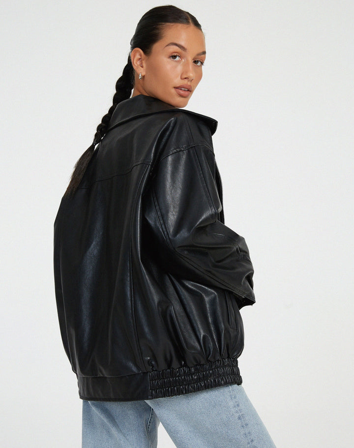 Nina | Chic Leather Jacket