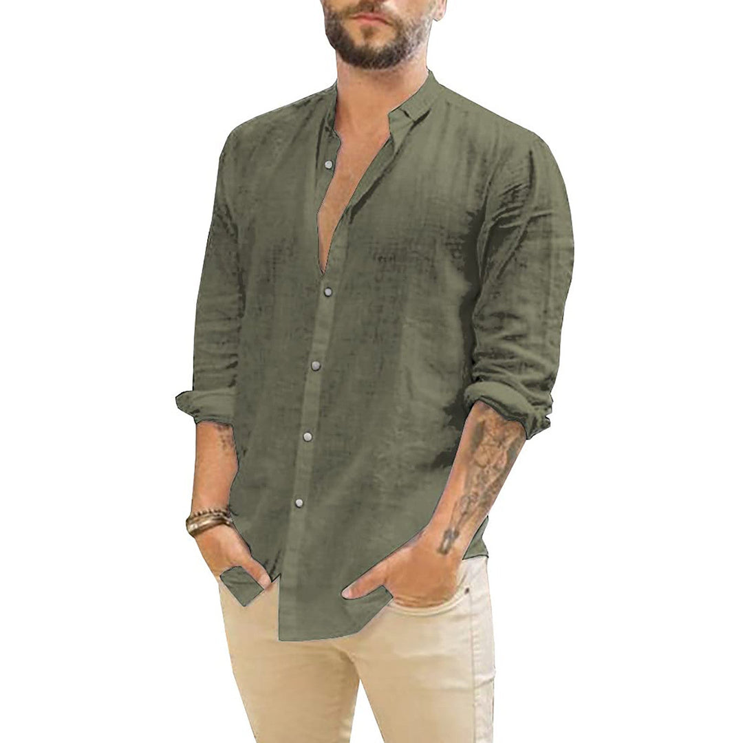 DOMEN | Solid Linen Men's Shirt