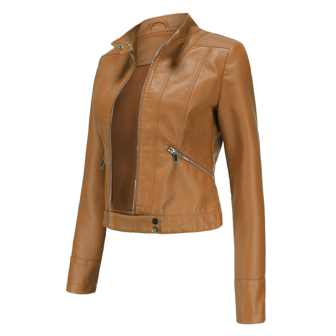 LEONA | Luxe Leather Jacket