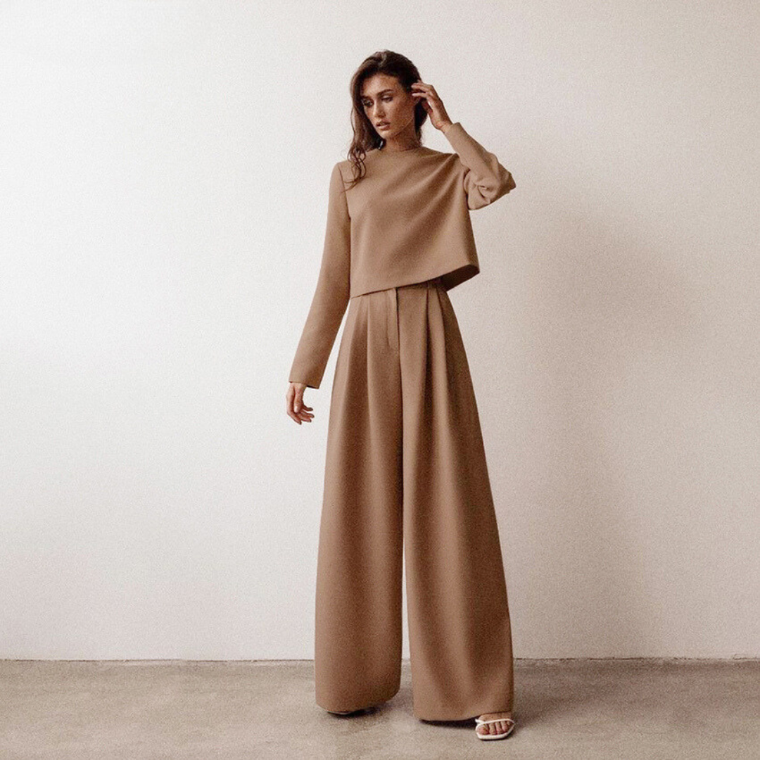 VARESSA | Loose Long-Sleeve Top and Pants Set