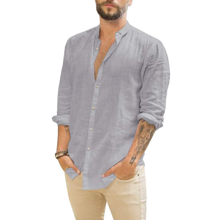 DOMEN | Solid Linen Men's Shirt