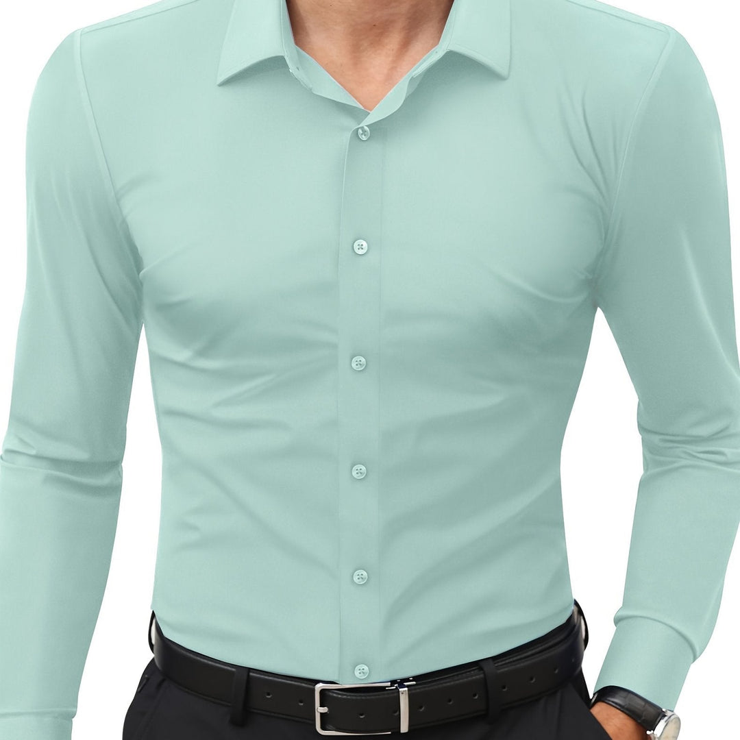 AXRID | Slim-Fit Stretch Men's Shirt with Button Closure