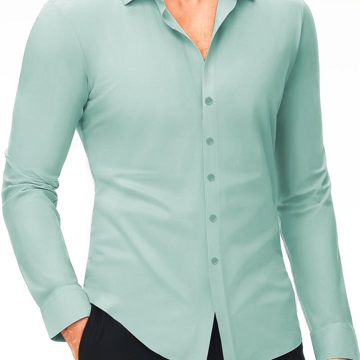 COLVAN | Slim-Fit Cotton Stretch Shirt