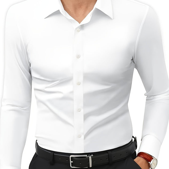 AXRID | Slim-Fit Stretch Men's Shirt with Button Closure