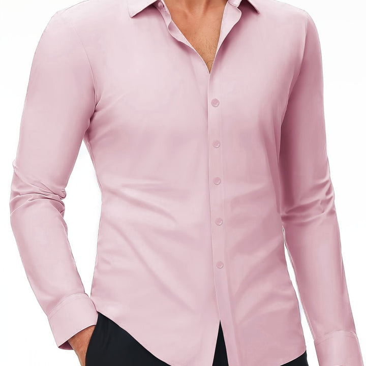 COLVAN | Slim-Fit Cotton Stretch Shirt