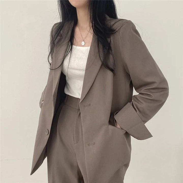 BELISHA | Solid Blazer and Pants Set