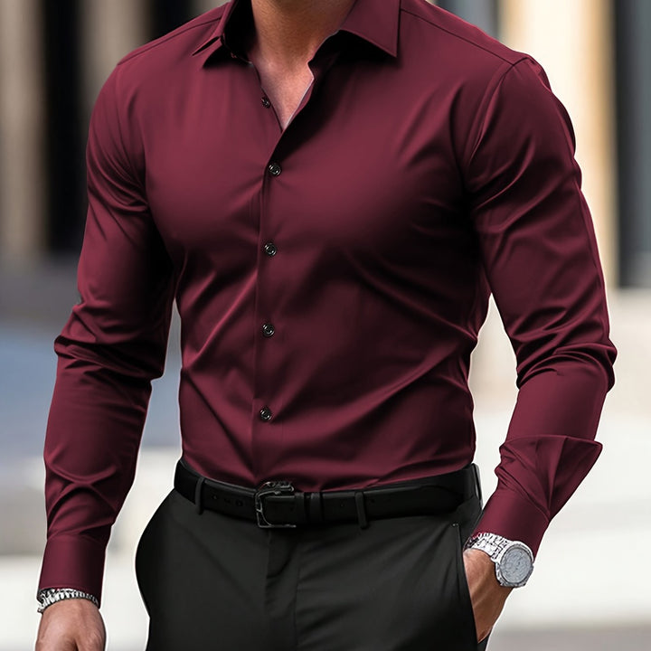 CLAREN | Elegant Men's Shirt with Polyester Blend