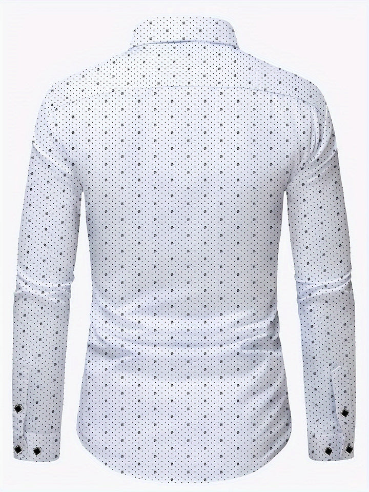 ORLIX | Slim-Fit Shirt with Geometric Pattern