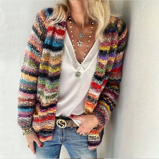 Solara | Colorful Knit Cardigan