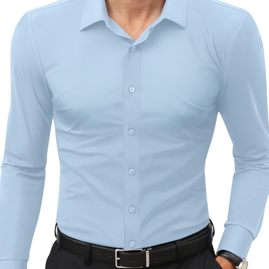 AXRID | Slim-Fit Stretch Men's Shirt with Button Closure