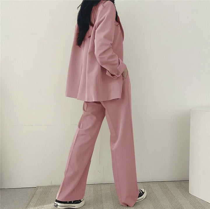 BELISHA | Solid Blazer and Pants Set