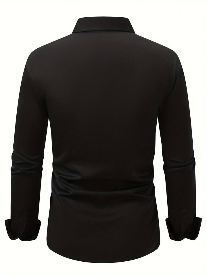 MAVEN | Solid Color Long Sleeve Shirt