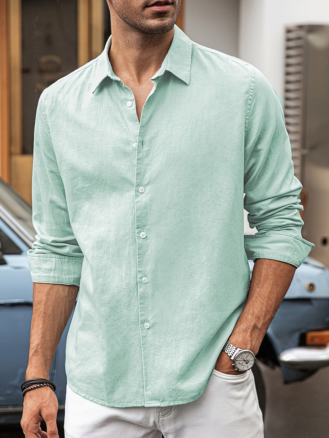 DAEDEN | Casual Men's Shirt with Long Sleeves