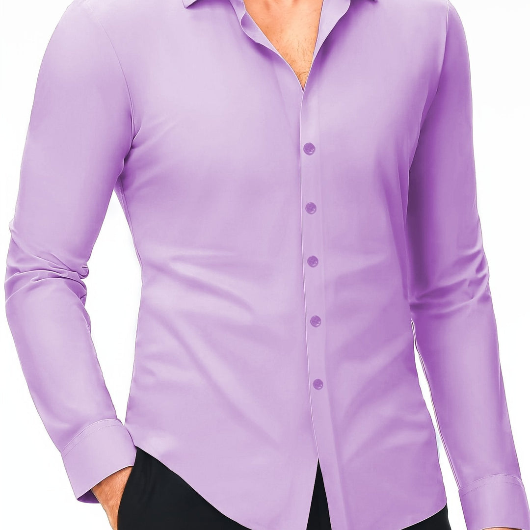 COLVAN | Slim-Fit Cotton Stretch Shirt