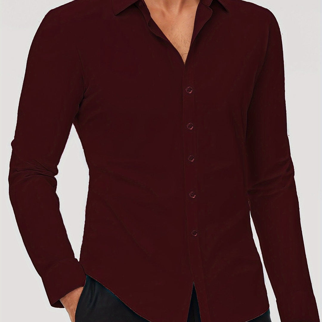 COLVAN | Slim-Fit Cotton Stretch Shirt