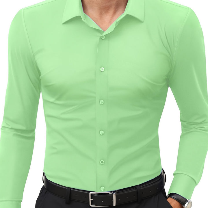 AXRID | Slim-Fit Stretch Men's Shirt with Button Closure