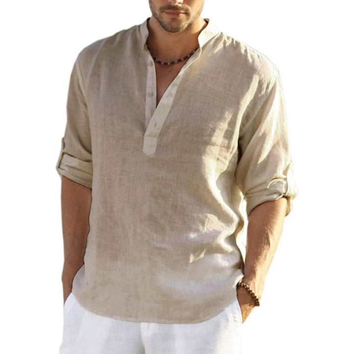 RUFORD | Solid Color Linen Men's Shirt