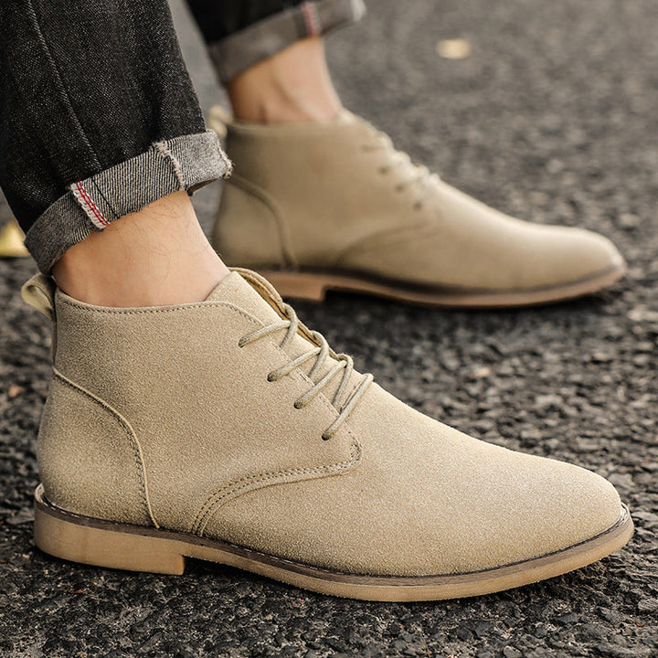 Carter Walk | Premium Lace-Up PU Suede Shoes for Men